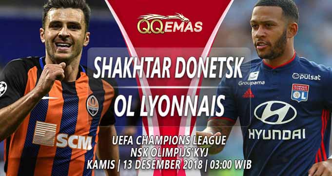 Prediksi Bola Shakhtar Donetsk Vs Lyon 13 Desember 2018